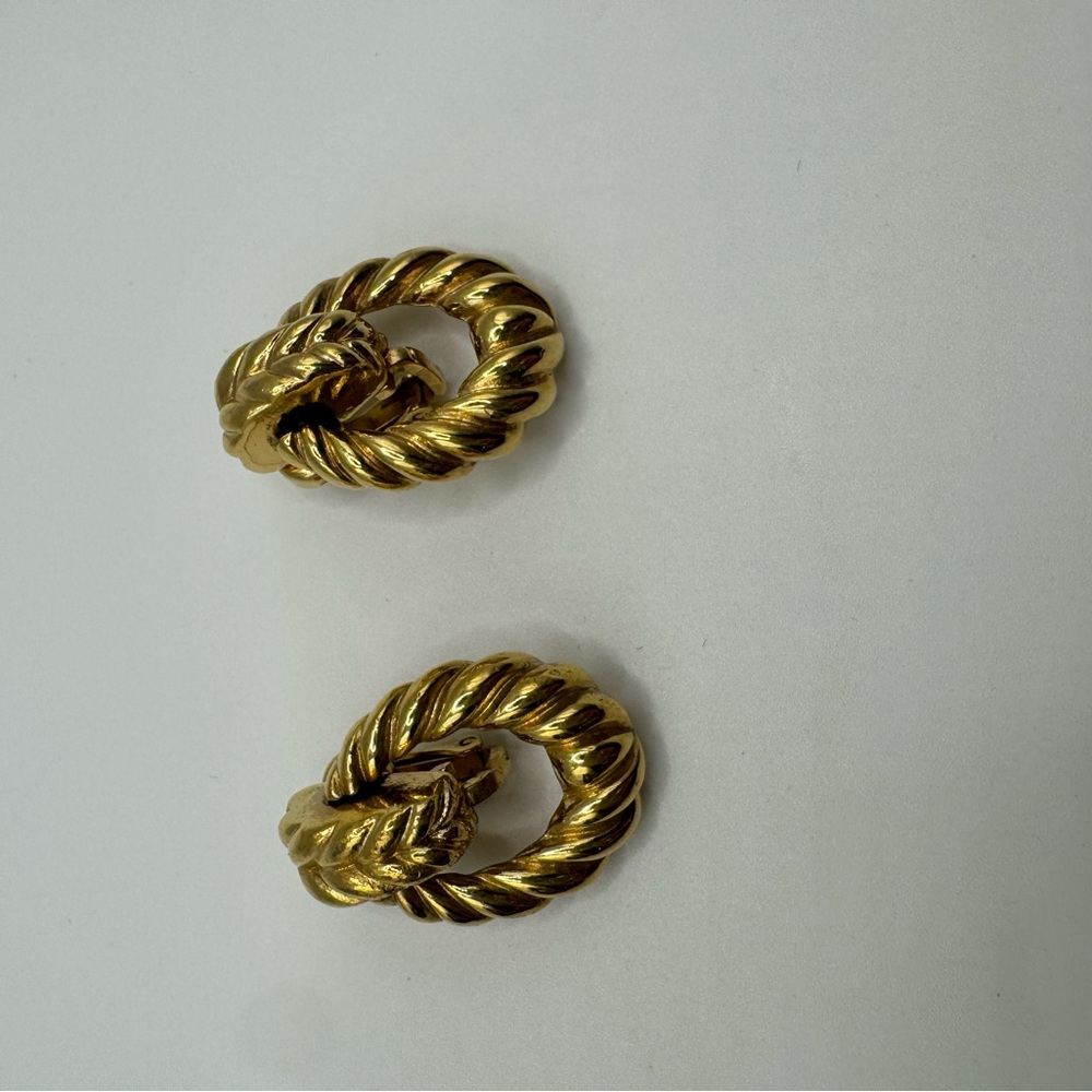 Christian Dior Clip-On Hoop Earrings
